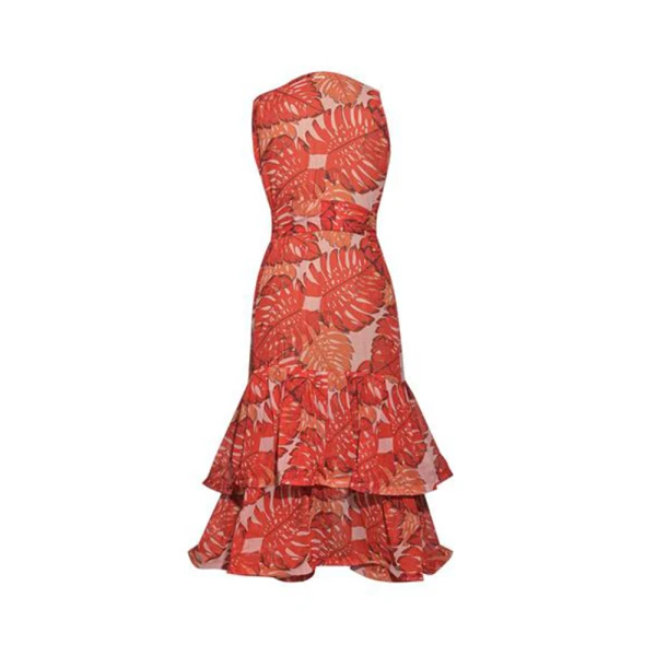 Hortensia green flowers dress – One Size   Luxury Shoes 