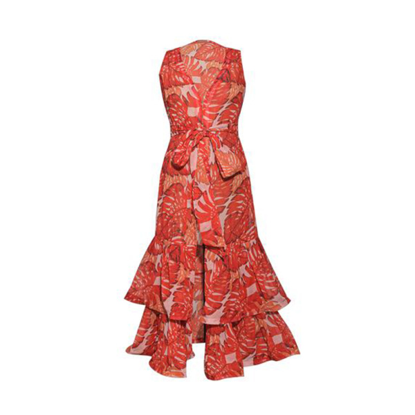 Hortensia green flowers dress – One Size   Luxury Shoes 