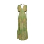 Hortensia green flowers dress – One Size   Luxury Shoes 