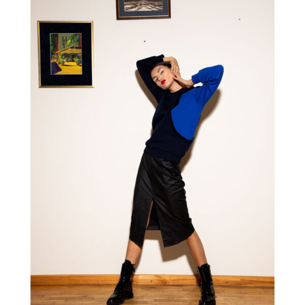 Talented Diagonal blue sweatshirt, view 2