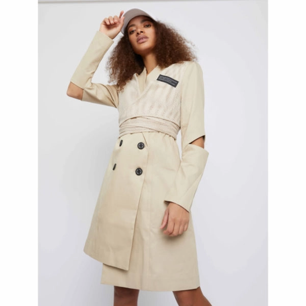 Whyte Studio The back up sports wrap nude blazer dress, view 2