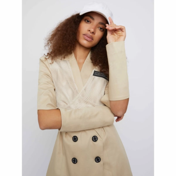 Whyte Studio The back up sports wrap nude blazer dress, view 3