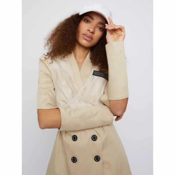 The back up sports wrap nude blazer dress Clothing blazer Luxury Shoes 