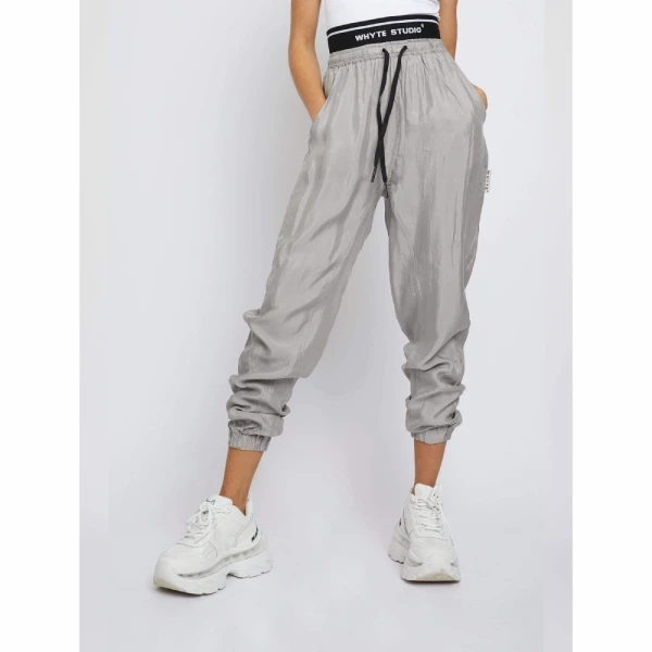 The track silk grey jogger – S   Luxury Shoes 