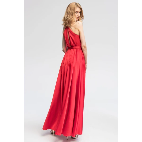 Satin maxi red dress Clothing Angelika Józefczyk Luxury Shoes 