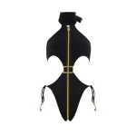 Cynosure swimwear in black Beachwear emerging designer Luxury Shoes 
