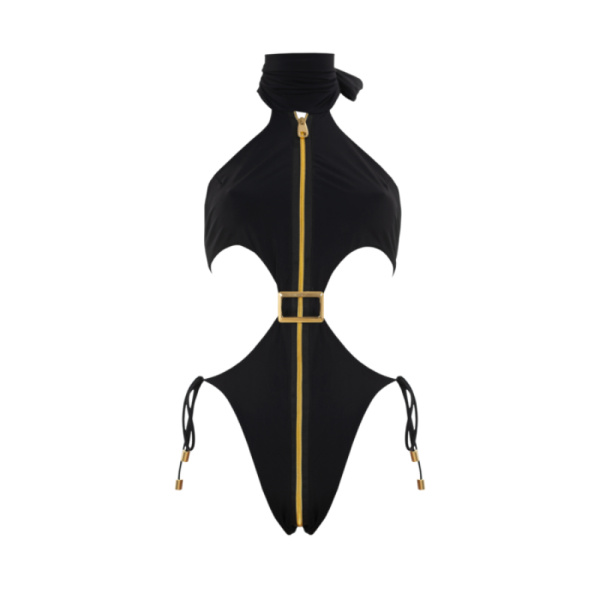Cynosure swimwear in black Beachwear emerging designer Luxury Shoes 