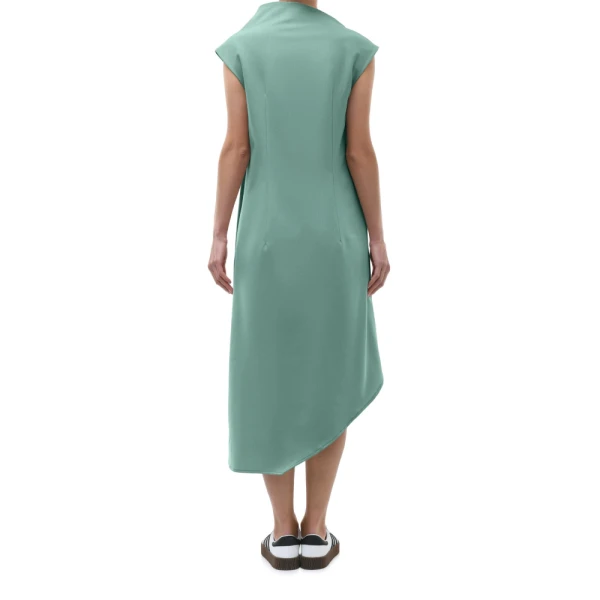 Magda asymmetric green dress Clothing dress Luxury Shoes 