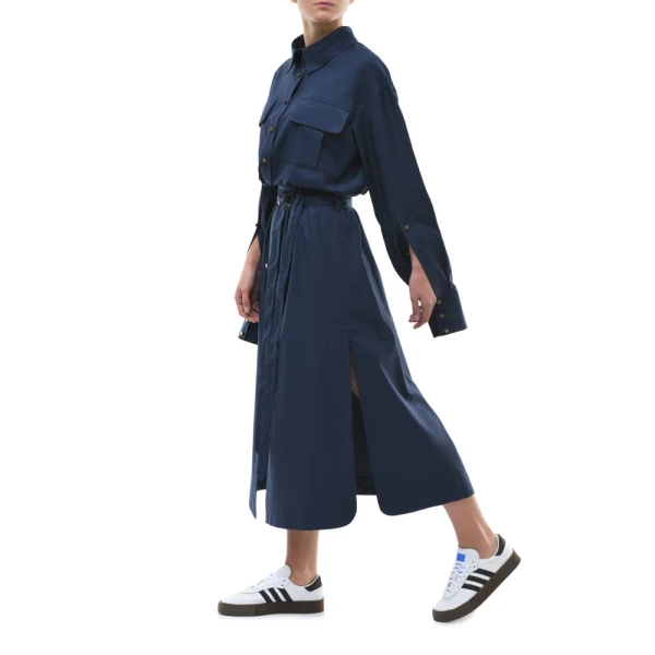 Alexa long blue shirtdress Clothing emerging designer Luxury Shoes 