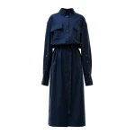 Alexa long blue shirtdress Clothing emerging designer Luxury Shoes 