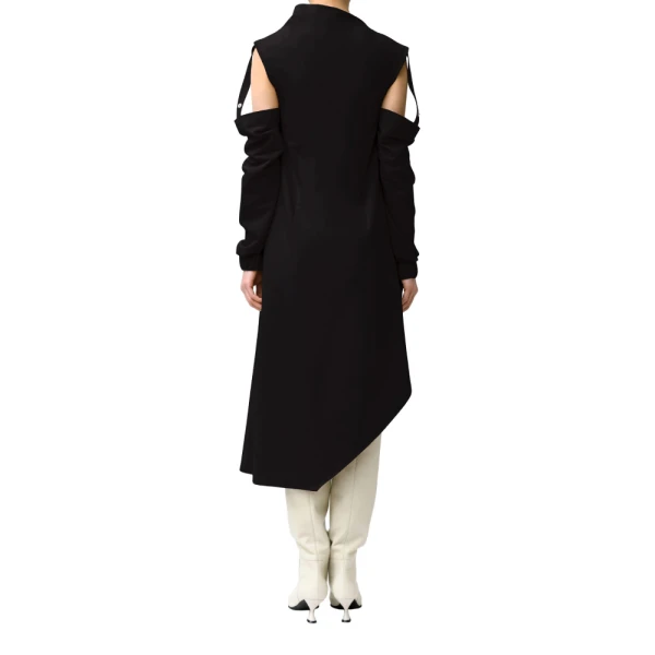 Magda detachable sleeve black dress Clothing dress Luxury Shoes 