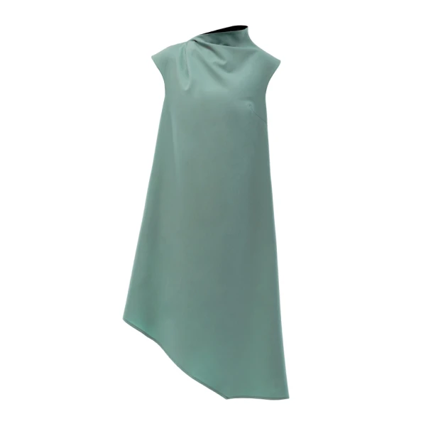Magda asymmetric green dress Clothing dress Luxury Shoes 