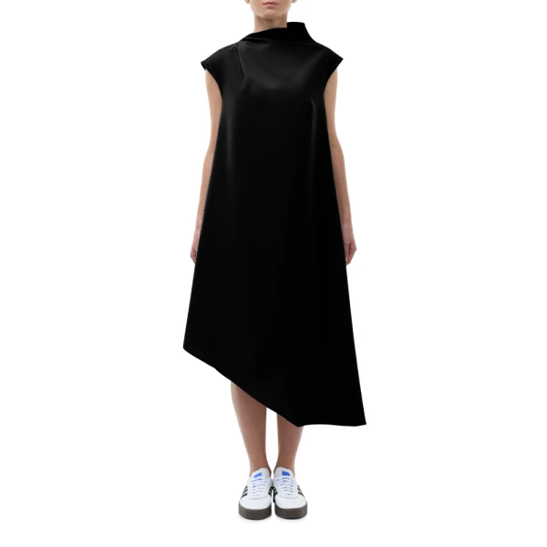 Magda asymmetric black dress Clothing dress Luxury Shoes 