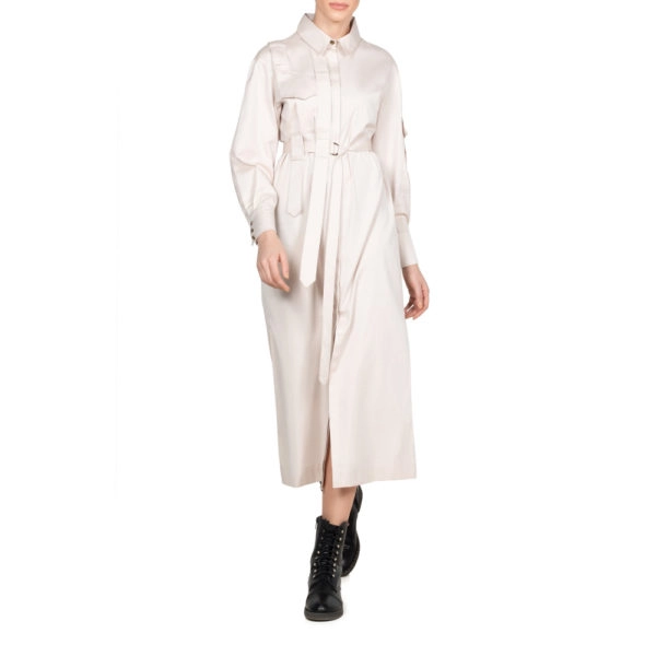 Z.G.est Cargo ivory shirtdress Dress, view 3