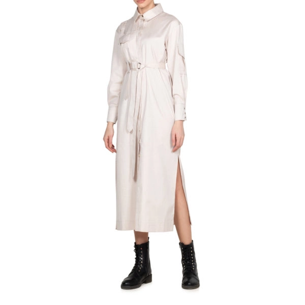 Z.G.est Cargo ivory shirtdress Dress, view 2