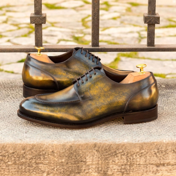  Luxury Handbags by you Hand Made Patina Derby Split Toe Shoe, view 4