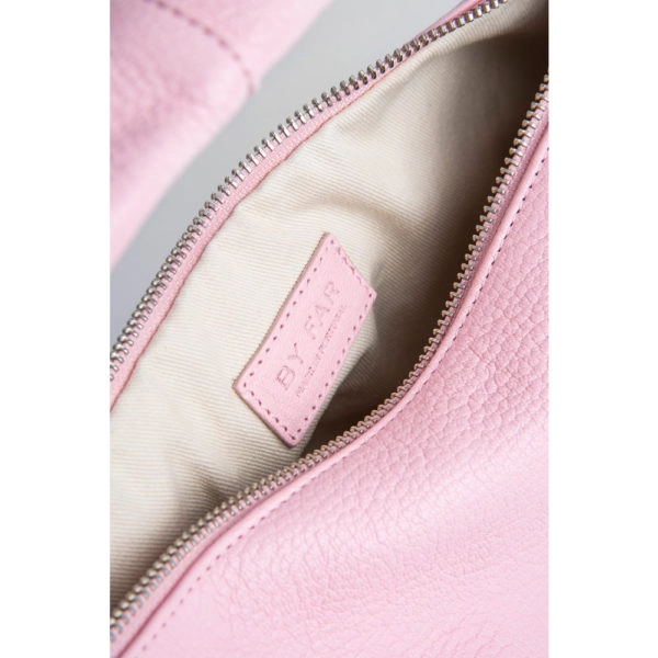 By Far Cush peony flat grain leather bag, view 6