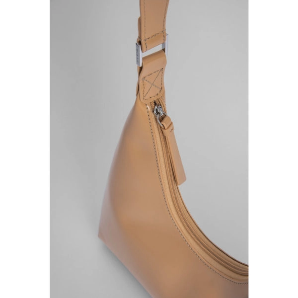 By Far Amber cream semi patent leather bag, view 6