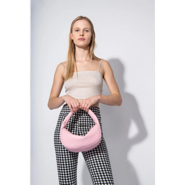 By Far Cush peony flat grain leather bag, view 2