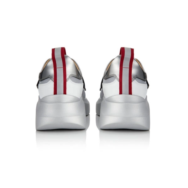 Ganor Dominic Customised sneakers bip white silver, view 5