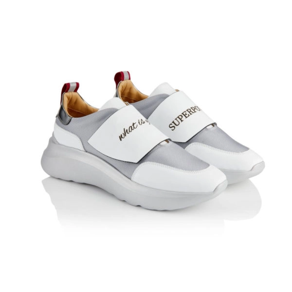 Ganor Dominic Customised sneakers bip white silver, view 3