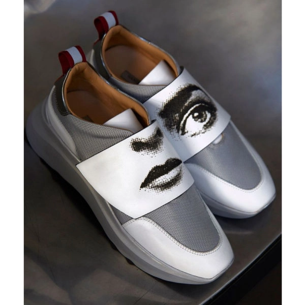 Ganor Dominic Customised sneakers bip white silver, view 2