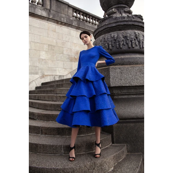 Fabiola matsouri Transformer dress blouse Jacqueline blue Clothing 3/4 Sleeve Luxury Shoes 