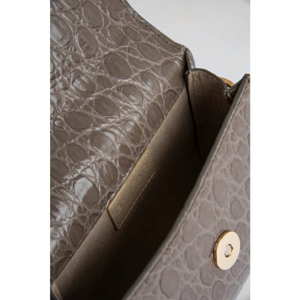 Mini mud circular croco embossed leather bag Bags bag Luxury Shoes 