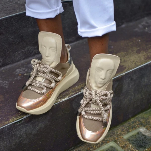 Ghost silver white sneakers – 36   Luxury Shoes 