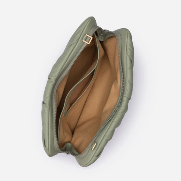 Mlouye Puff olive leaf bag, view 6