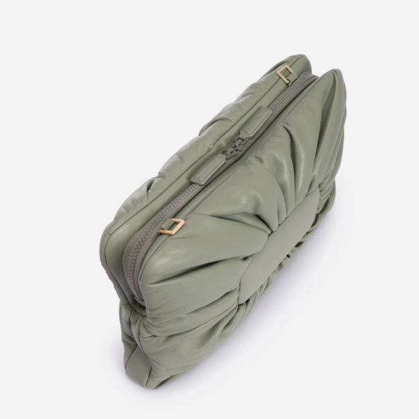 Mlouye Puff olive leaf bag, view 4