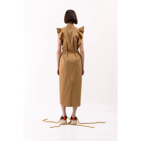 Talented Ruffled no sleeve craft dress, view 4