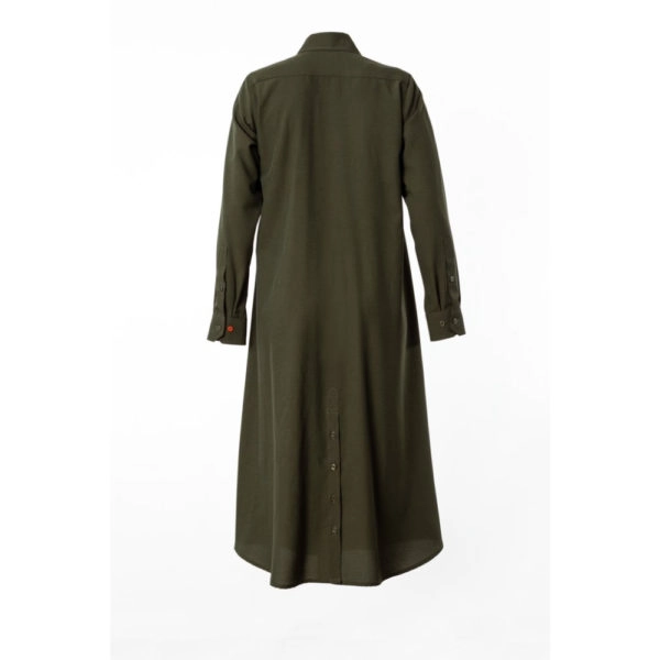 Talented Buttoned slits khaki shirtdress Dress, view 6