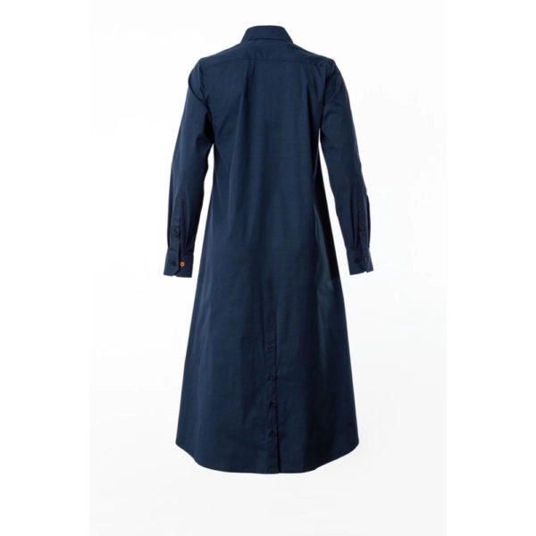 Talented Buttoned slits navy blue shirtdress Dress, view 5