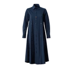 Buttoned slits navy blue shirtdress Clothing curated marketplace Luxury Shoes 