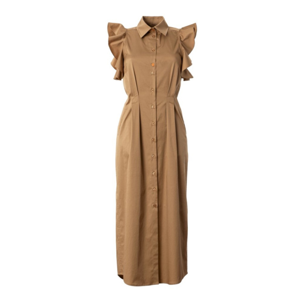 Ruffled shoulders black dress Clothing curated marketplace Luxury Shoes 