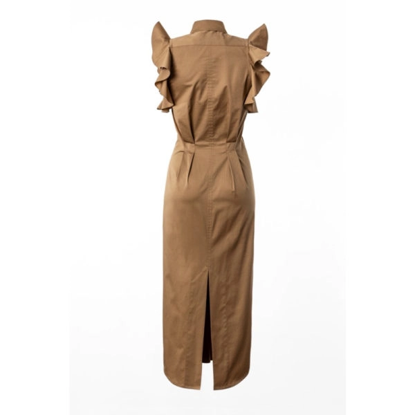 Talented Ruffled no sleeve craft dress, view 5