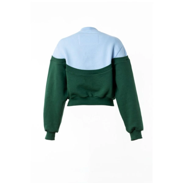 Talented Two colored green sweatshirt Top, view 5