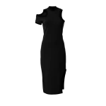 Asymmetric jersey black dress Clothing curated marketplace Luxury Shoes 