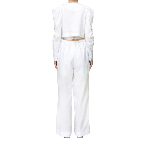 Marie linen short jacket Clothing emerging designer Luxury Shoes 