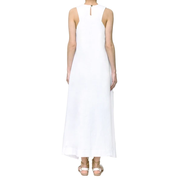 Geometry linen dress Clothing dress Luxury Shoes 