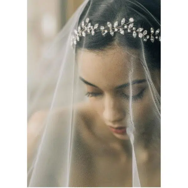 Jennifer Behr Vera crystal circlet crown, view 3