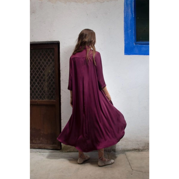Arena Martinez Alma Burdeos shirt dress, view 3