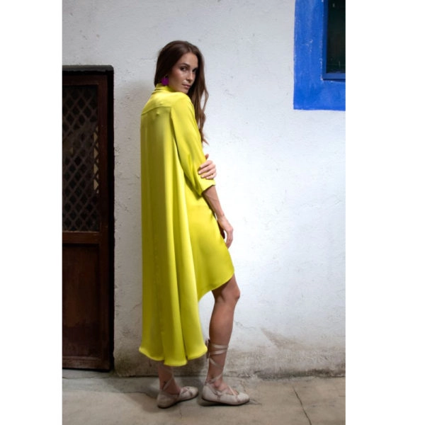 Arena Martinez Alma lima shirt dress, view 3