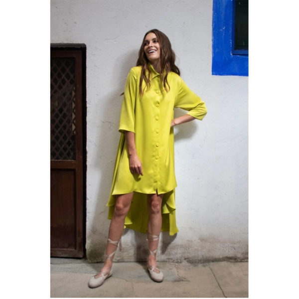Arena Martinez Alma lima shirt dress, view 2