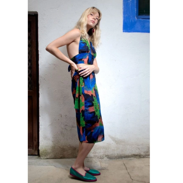 Arena Martinez Azzuro swimwear top, view 2