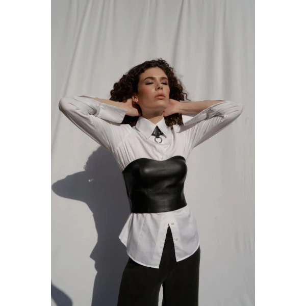 Black Leather Bralette Corset Clothing Bralette Luxury Shoes 
