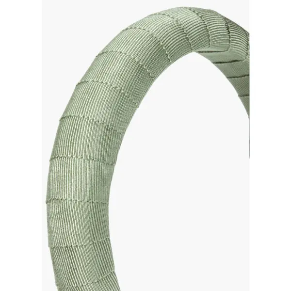 Jennifer Behr Attica headband in sage grosgrain, view 4