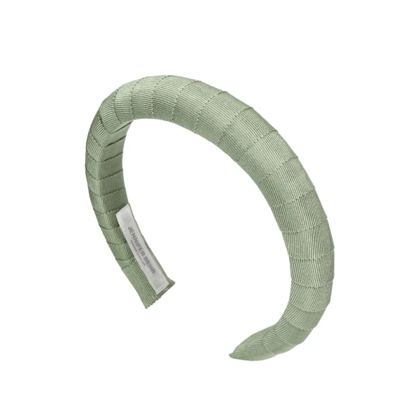Attica headband in sage grosgrain Accessories designer Luxury Shoes 