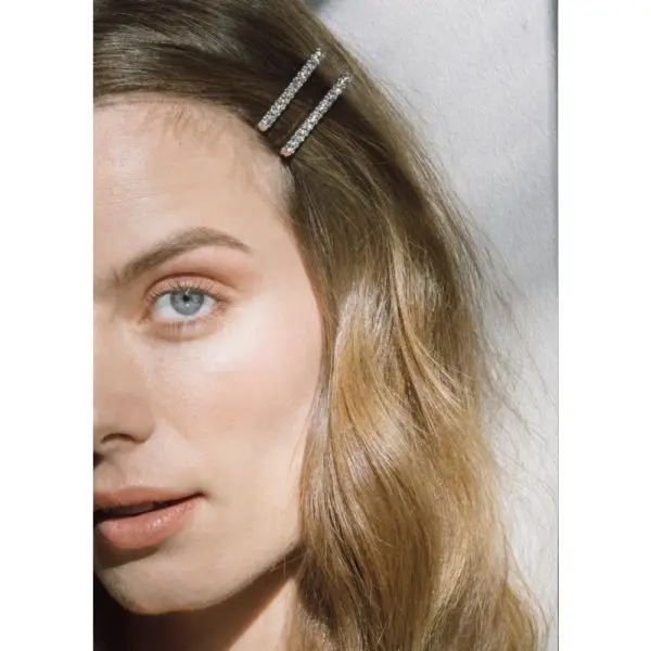 Jennifer Behr Gwen crystal bobby pins, view 4